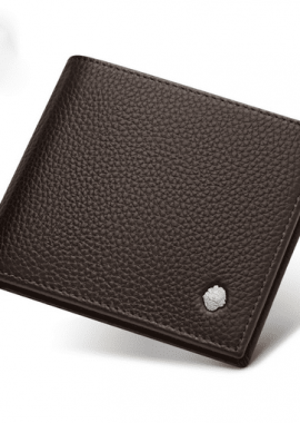 Δερμάτινο Ανδρικό πορτοφόλι Laorentou 328J004L σκούρο καφέ