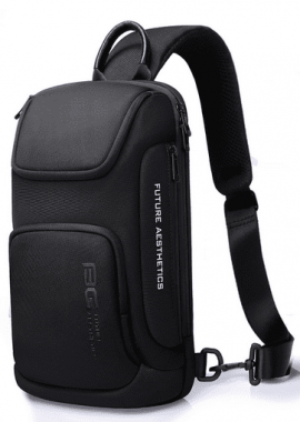 Τσαντάκι ώμου χιαστί crossbody Bange 7565 μαύρο