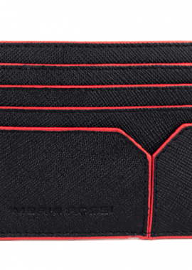 Δερμάτινο πορτοφόλι καρτών Mario Rossi 8932 Red