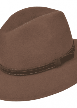 STAMION - Αδιάβροχη Ιταλική Fedora Stamion 100% μαλλί