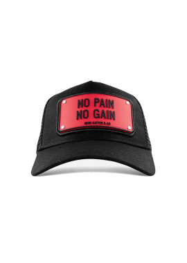 No Pain No Gain jockey καπέλο με rubber patch - John Hatter & Co