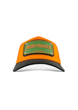 Moneymaker Πορτοκαλί Jockey καπέλο με rubber patch - John Hatter & Co