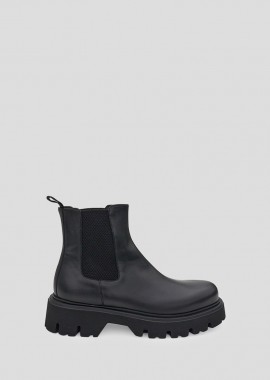 PHILIPPE LANG Ανδρικό Μαύρο Leather Black Chelsea Boots