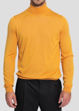 V-NECK Ανδρικό Πορτοκαλί Roll-Neck Jumper