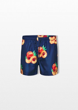 SELECTED HOMME Ανδρικό Πολύχρωμο Insignia Blue Peach Swim Shorts