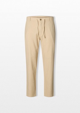SELECTED HOMME - SELECTED HOMME Ανδρικό Μπεζ Slim Tapered Trousers