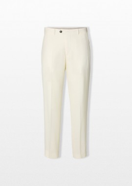 SELECTED HOMME Ανδρικό Λευκό Wool Blend Suit Trousers