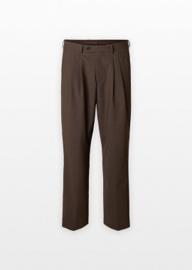 SELECTED HOMME Ανδρικό Καφέ Relaxed Fit Suit Trousers