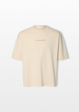 SELECTED HOMME Ανδρικό Μπεζ Relaxed Fit T-Shirt