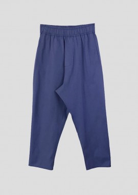 BARBARA ALAN Ανδρικό Μωβ Cropped Straight-Leg Trousers