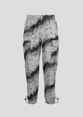 BILLIONAIRE BOYS CLUB - BILLIONAIRE BOYS CLUB Ανδρικό Γκρι Ripstop Cotton Camo Cargo Pants