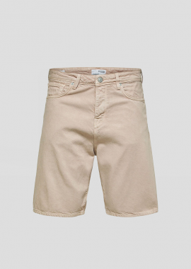 SELECTED HOMME Ανδρικό Ροζ Wide Fit Denim Shorts