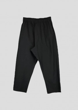 BARBARA ALAN Ανδρικό Μαύρο Popeline Crop Trousers