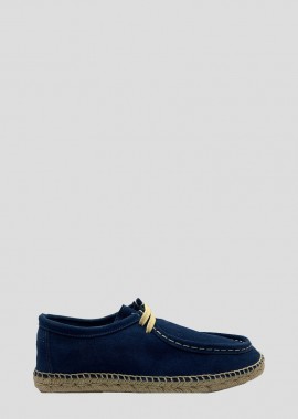 ABARCA - ABARCA Ανδρικό Μπλε Wallabee Split Leather Loafers/Blue