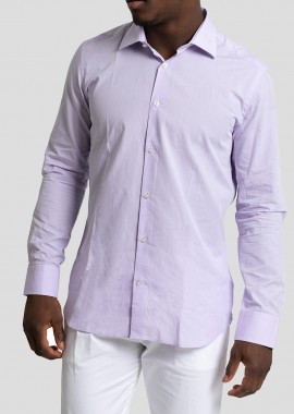 MIRCAM - MIRCAM Ανδρικό Μωβ Lavender Long Sleeve Shirt
