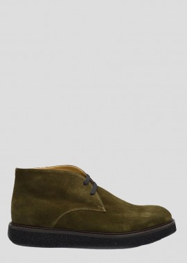 CC-CORNELIANI Ανδρικό Πράσινο Suede Ankle Green Boots