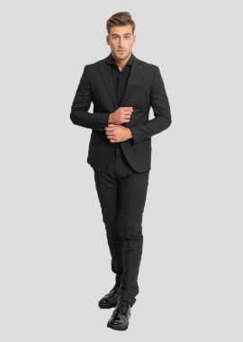 CORNELIANI - CORNELIANI Ανδρικό Μαύρο Two-Piece Formal Suit