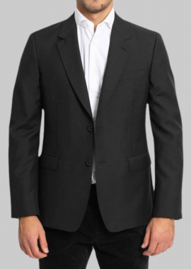 ALEXANDER MCQUEEN Ανδρικό Μαύρο Single Breasted Blazer