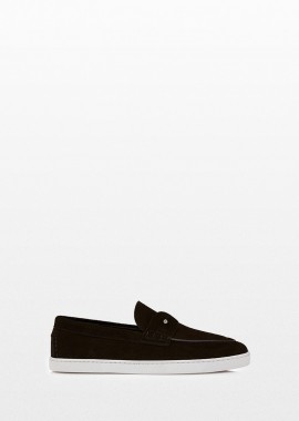 CHRISTIAN LOUBOUTIN Ανδρικό Καφέ Chambeliboat Flat Loafers