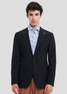 CORNELIANI - CORNELIANI Ανδρικό Μαύρο Virgin Wool Blazer