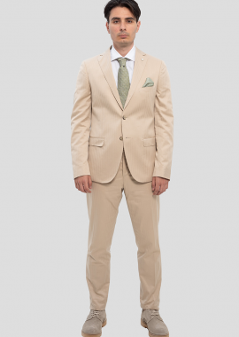 LUBIAM - LUBIAM Ανδρικό Regular fit Suit In Beige