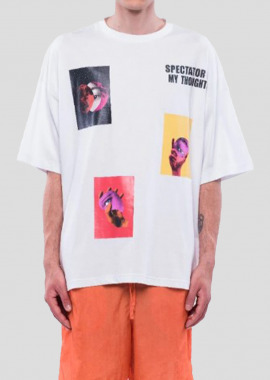 MIRA Ανδρικό Λευκό Over Eyes White T-Shirt