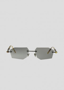 KUBORAUM Ανδρικό Γκρι Strong-Frame Sunglasses