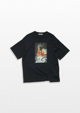 ACNE STUDIOS Ανδρικό Μαύρο Digital Perfume Print T-Shirt