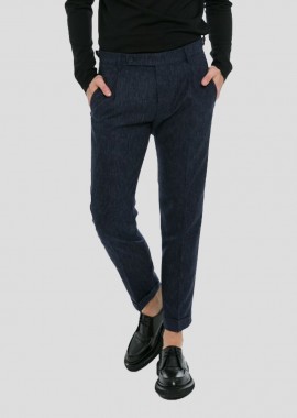 BERWICH Ανδρικό Μπλε Retro Elax Blue Trousers