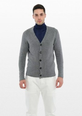 +39MASQ - +39MASQ Ανδρικό Γκρι Grey Buttons Jacket
