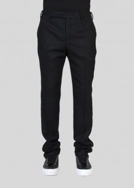 SAINT LAURENT Ανδρικό Μαύρο Straight Leg Trousers