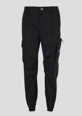 VERSACE Ανδρικό Μαύρο Medusa La Greca Cargo Trousers