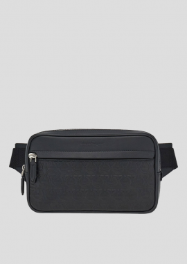 SALVATORE FERRAGAMO Ανδρικό Μαύρο Gancini Waist Bag In Black