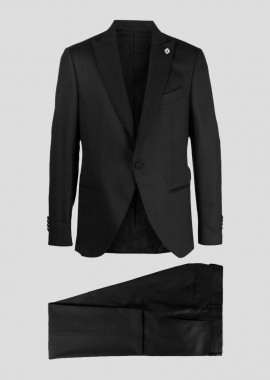 LARDINI Ανδρικό Μαύρο Two-Piece Suit Black