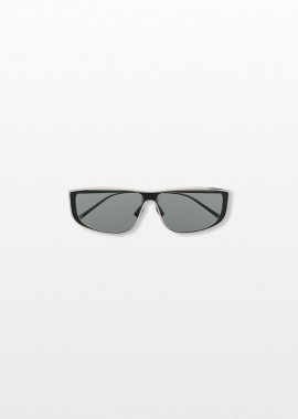 SAINT LAURENT Ανδρικό Ασημί Square-Frame Tinted Sunglasses