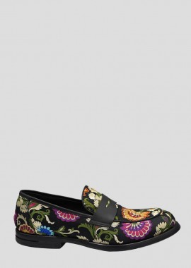 PHILIPPE LANG - PHILIPPE LANG Ανδρικό Κόκκινο Floral Loafers