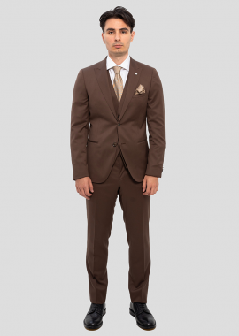 LUBIAM - LUBIAM Ανδρικό Deep Brown Suit
