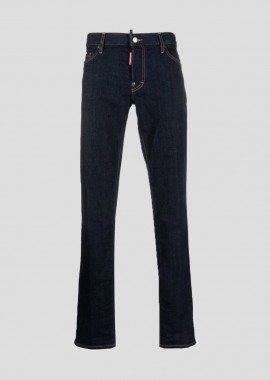 DSQUARED2 Ανδρικό Μπλε Straight Denim Jeans