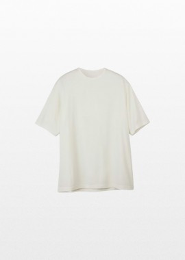 Y-3 - Y-3 Ανδρικό Λευκό Boxy Short Sleeve Tee In White