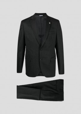 MANUEL RITZ Ανδρικό Μαύρο Single Breasted Black Suit