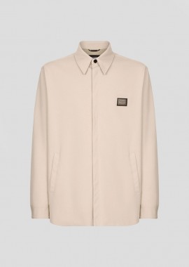 DOLCE&GABBANA Ανδρικό Μπεζ Technical Fabric Shirt with Tag