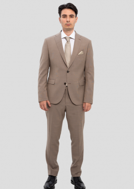 IVERGANO Ανδρικό Light Brown Suit