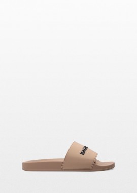 BALENCIAGA Ανδρικό Μπεζ Pool Slide Sandal in Beige
