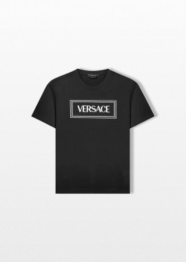 VERSACE - VERSACE Ανδρικό Embroidered Logo T-shirt