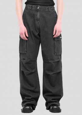 COPERNI Ανδρικό Μαύρο Wide Leg Cargo Pants