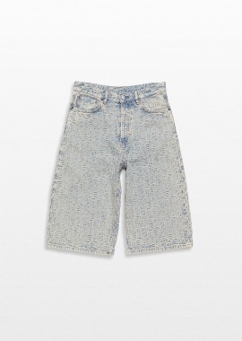 ACNE STUDIOS Ανδρικό Μπλε Monogram Denim Shorts