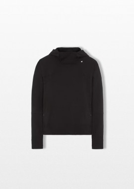 STONE ISLAND - STONE ISLAND Ανδρικό Μαύρο Black Paneled Hoodie In Black