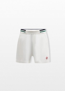 CASABLANCA Ανδρικό Λευκό White Shorts