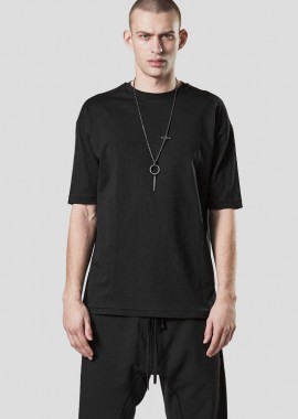 THOM KROM Ανδρικό Μαύρο T-Shirt In Black