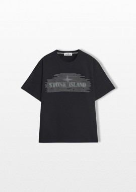 STONE ISLAND Ανδρικό T-Shirt With 'Optical One' Print